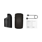 Arcwave Ion 2 Pleasure Air Stroker Black with charging cable and storage case