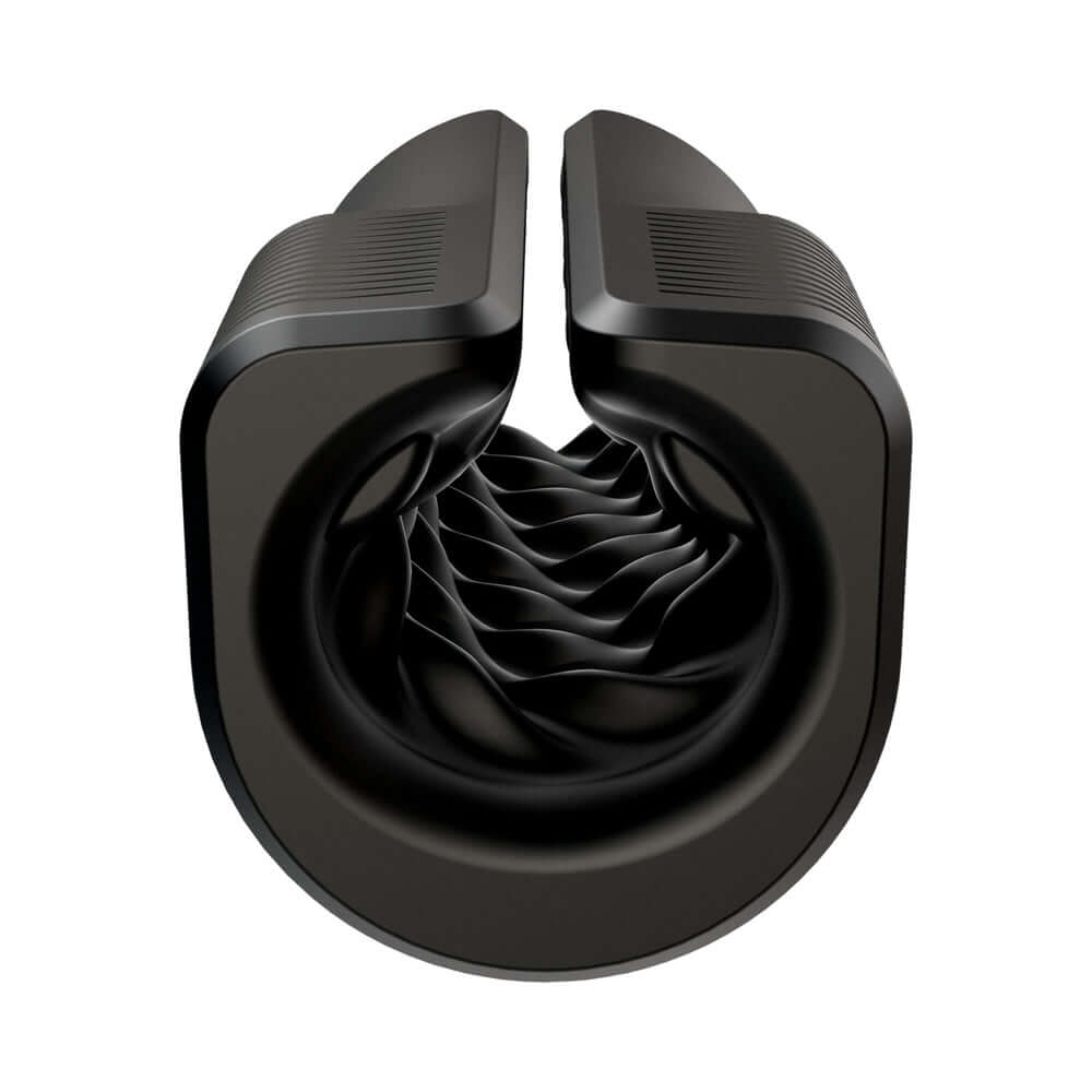 Arcwave Zing Vibrating Half Sleeve Dual Motor Masturbator open sleeve design showcasing internal texture and dual motors.