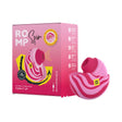 ROMP Spin Travel Rechargeable Clitoral Stimulator packaging and product image showcasing its design and features.