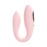 Loveline Charme Rechargeable Dual Motor Vibrator Pink designed for G-spot and clitoral stimulation, featuring a sleek ergonomic shape.