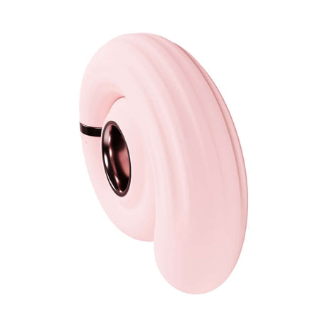 LoveLine Tourner Rechargeable Silicone Vibrating Swirl Pink vibrator showcasing its elegant design and powerful performance.