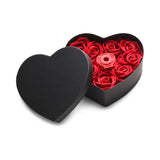 Bloomgasm The Rose Lovers Gift Box Red in a heart-shaped box with faux red roses and a clit stimulator.