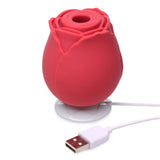 Bloomgasm The Rose Lovers Gift Box Red - USB powered rose clit stimulator in vibrant pink.