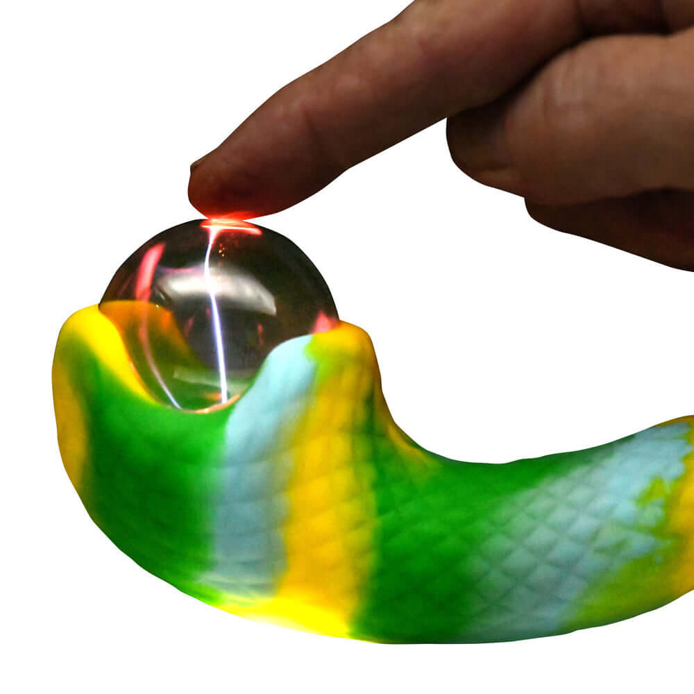 Creature Cocks Electric Eye Plasma Vibrator with textured scales and light-up feature.