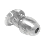 Master Series Dicked Clear Hollow Anal Plug Large - transparent and hollow design for versatile pleasure.