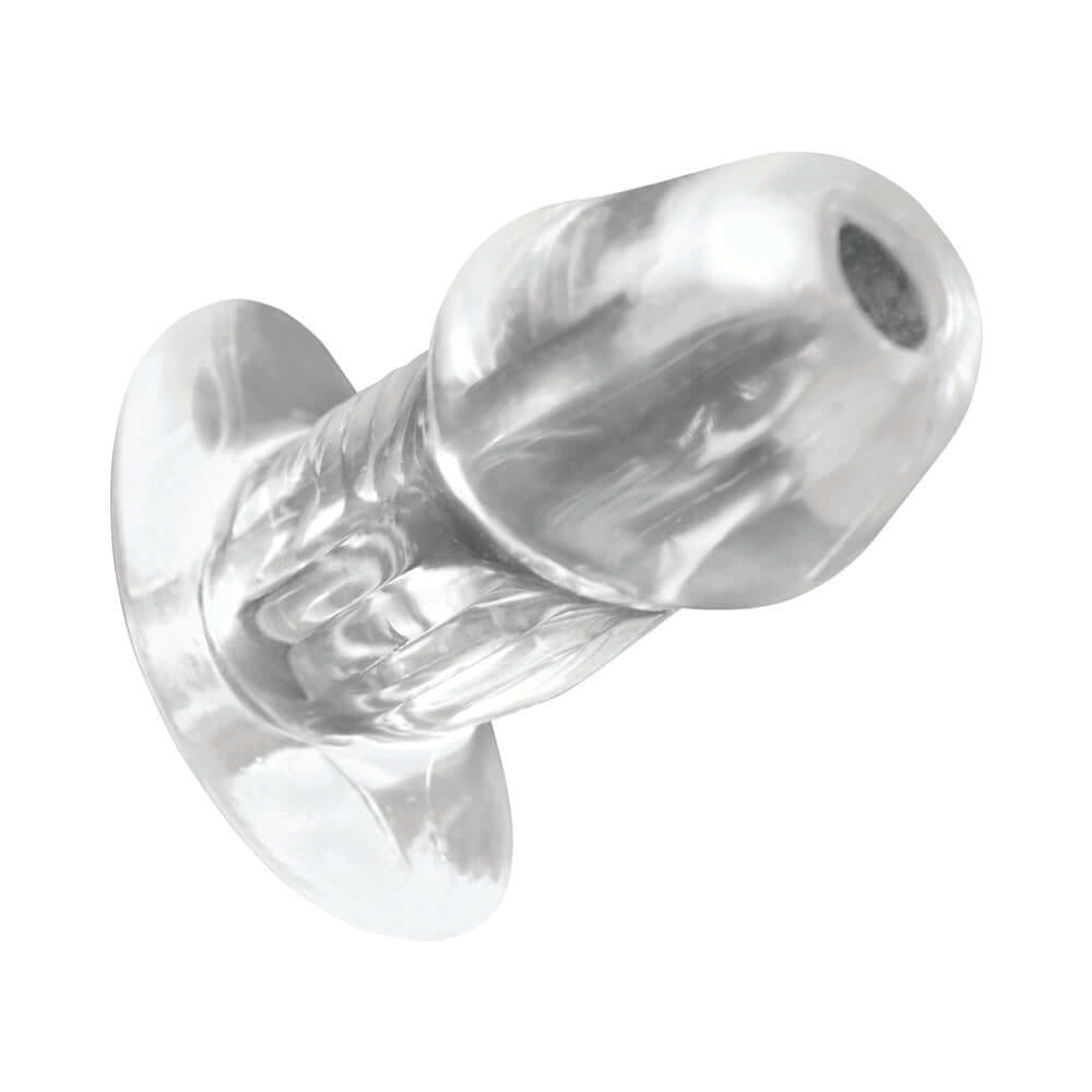 Master Series Dicked Clear Hollow Anal Plug Medium for creative exploration and stimulation.