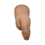 Strap U 5.1 inch Uncut Silicone Packer Dildo Medium with lifelike details and uncut shape.
