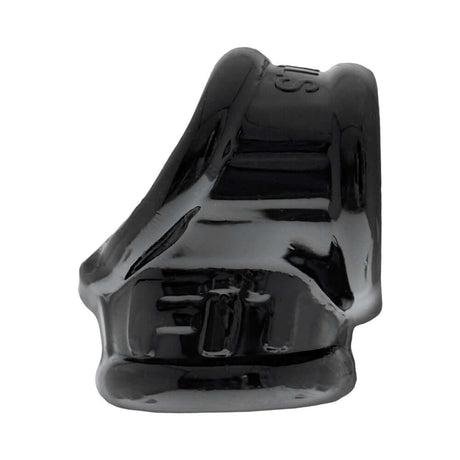 Oxballs Cocksling Fit Sling Black showing the ergonomic design and supportive fit of the product.