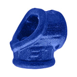 Oxballs Cocksling Fit Sling Blue Fire ergonomic design in blue with glitter finish for a tighter fit.