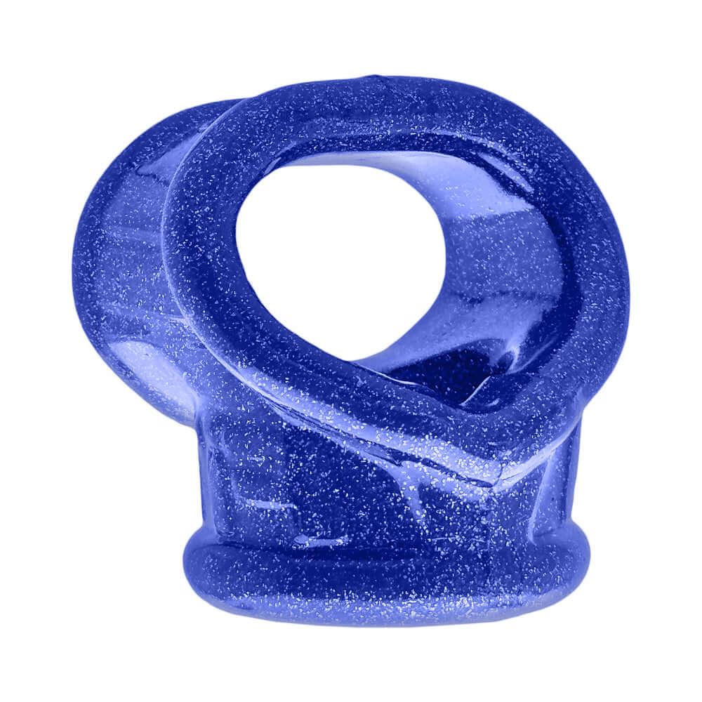 Oxballs Cocksling Fit Sling Blue Fire showcasing a sleek design and shimmering blue color for a secure and stylish fit.