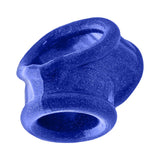 Oxballs Cocksling Fit Sling Blue Fire, a blue silicone cock ring designed for a tighter, more secure fit.
