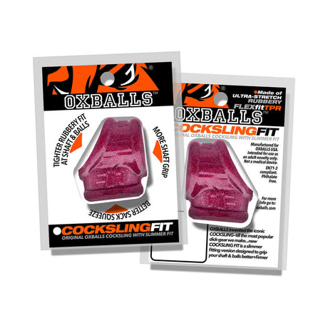 Oxballs Cocksling Fit Sling Cherry Lips packaging showing new slimmer design and ergonomic features.