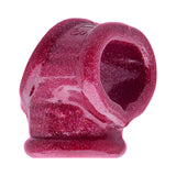 Oxballs Cocksling Fit Sling Cherry Lips in vibrant sparkling cherry color, showcasing its ergonomic design and secure fit.