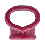 Oxballs Cocksling Fit Sling Cherry Lips in red, showcasing the ergonomic design and secure fit.