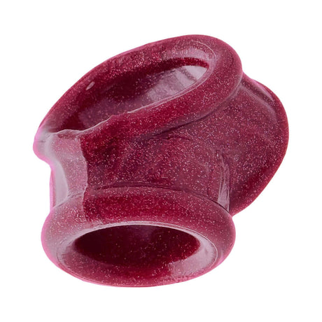 Close-up of Oxballs Cocksling Fit Sling Cherry Lips, a red ergonomic sling designed for a slim fit and comfort.