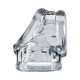 Oxballs Cocksling Fit Sling Clear showcasing the ergonomic design and clear material for enhanced grip and comfort.