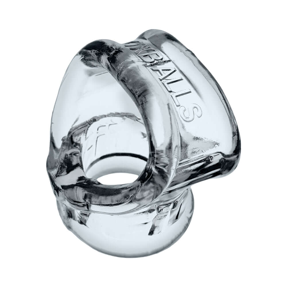 Oxballs Cocksling Fit Sling Clear designed for a slimmer and secure fit, showcasing its ergonomic design.