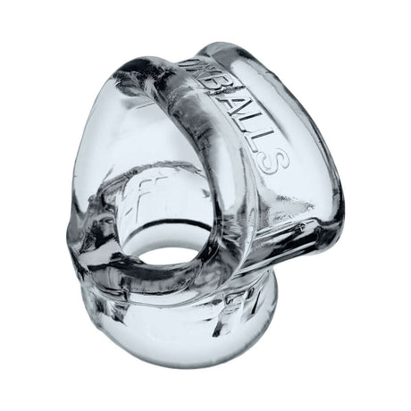 Oxballs Cocksling Fit Sling Clear designed for a slimmer and secure fit, showcasing its ergonomic design.