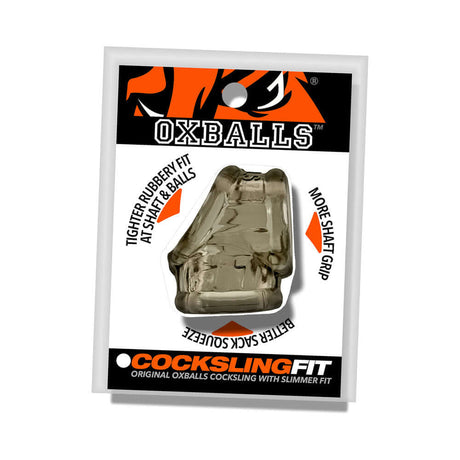 Oxballs Cocksling Fit Sling Storm packaging showcasing tighter rubbery fit and better shaft grip.