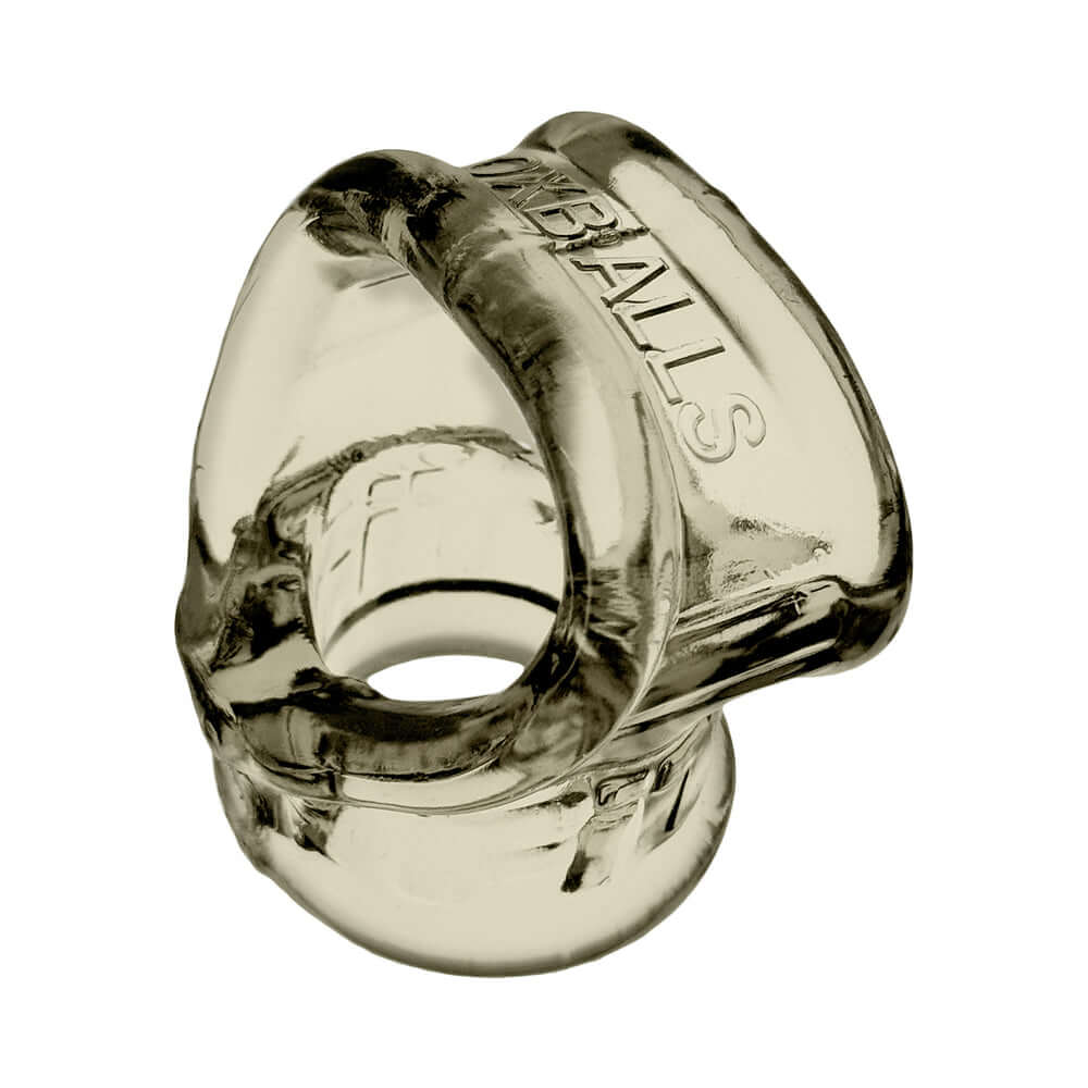 Oxballs Cocksling Fit Sling Storm, a clear ergonomic cocksling designed for a secure fit and comfort.