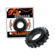 Oxballs Plushy Single Ring Black Mica ultra-soft comfort cock ring with packaging.