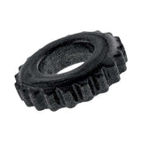 Oxballs Plushy Single Ring Black Mica showcasing its ultra-soft and flexible design in a black mica finish.