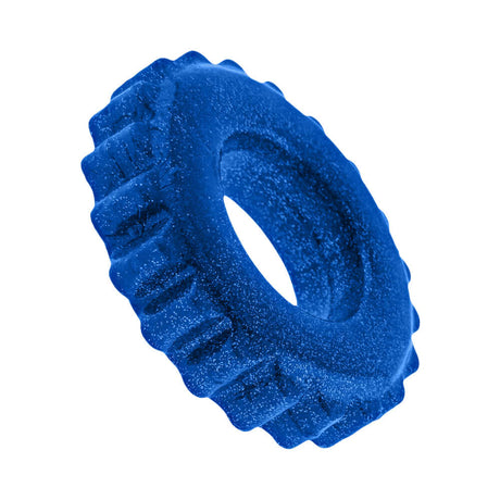 Oxballs Plushy Single Ring Blue Fire is a soft blue cock ring made from flexible and squishy FLEX-TPR material.