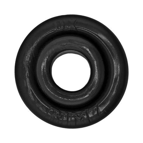 Oxballs Rimz Single Ring Black, flexible comfort-fit cock ring for secure support and plush grip.
