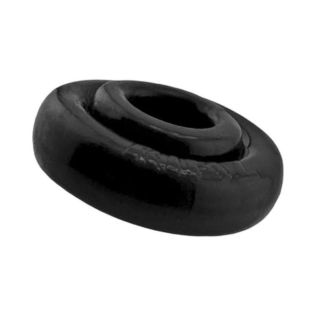 Oxballs Rimz Single Ring Black, a flexible comfort-fit cock ring with soft cushioned feel and plush grip.