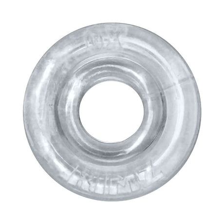 Oxballs Rimz Single Ring Clear, flexible comfort-fit cock ring with soft, cushioned feel and extended rubbery comfort lips.