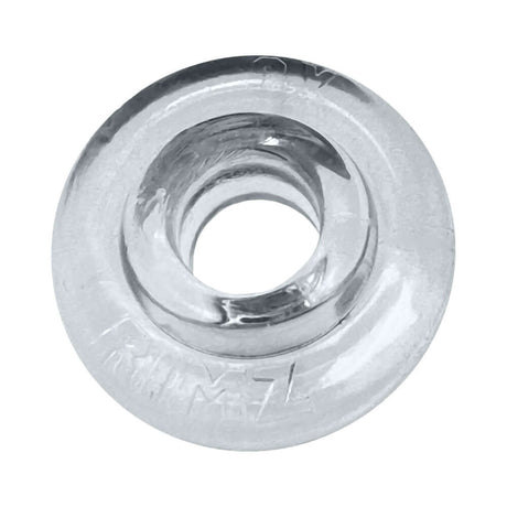 Oxballs Rimz Single Ring Clear, flexible comfort-fit cock ring with a plush grip design.