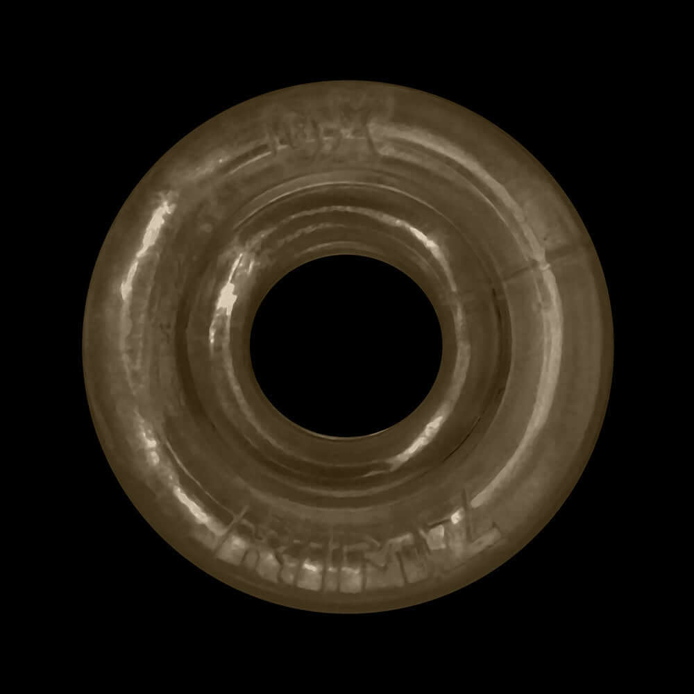 Oxballs Rimz Single Ring Storm flexible comfort-fit cock ring shown from above.