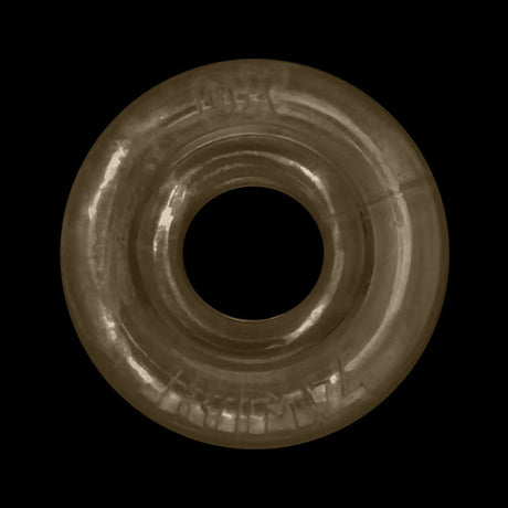 Oxballs Rimz Single Ring Storm flexible comfort-fit cock ring shown from above.