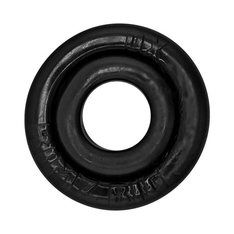 Oxballs Rimz Big Single Ring Black, a comfort-fit cock ring with a thick rubbery design and soft cushioned feel.