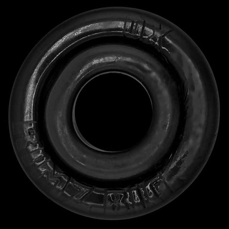 Oxballs Rimz Big Single Ring Black - a large, comfort-fit cock ring with a soft cushioned feel.
