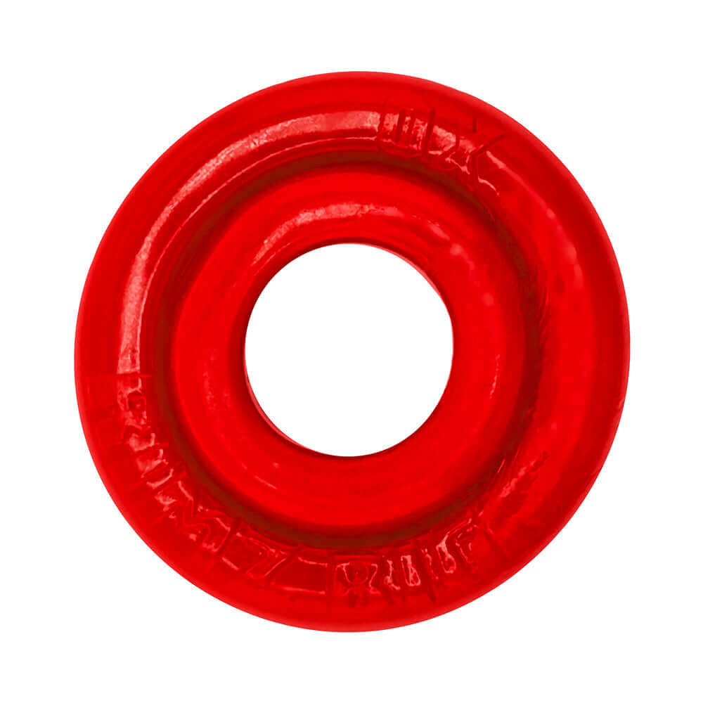 Oxballs Rimz Big Single Ring Red featuring a thick, cushioned design for comfort and support.