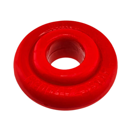 Oxballs Rimz Big Single Ring Red, a larger comfort-fit cock ring, thick design with cushioned feel.
