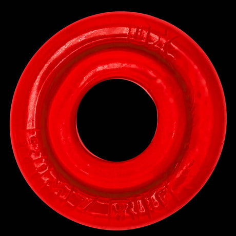 Oxballs Rimz Big Single Ring Red is a larger comfort-fit cock ring in vibrant red color.