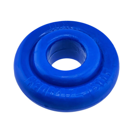 Oxballs Rimz Big Single Ring Pool, blue comfort-fit cock ring with thicker design and cushioned grip.