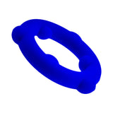 Oxballs Spinner Single Silicone Ring Glacier in vibrant blue color with textured grip nubs for secure fit.
