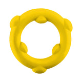 Oxballs Spinner Single Silicone Ring Yellow, durable and stretchy silicone cock ring designed for intense play.