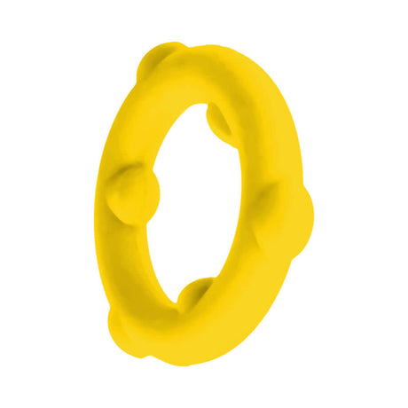 Oxballs Spinner Single Silicone Ring Yellow, premium silicone cock ring designed for intense performance and durability.