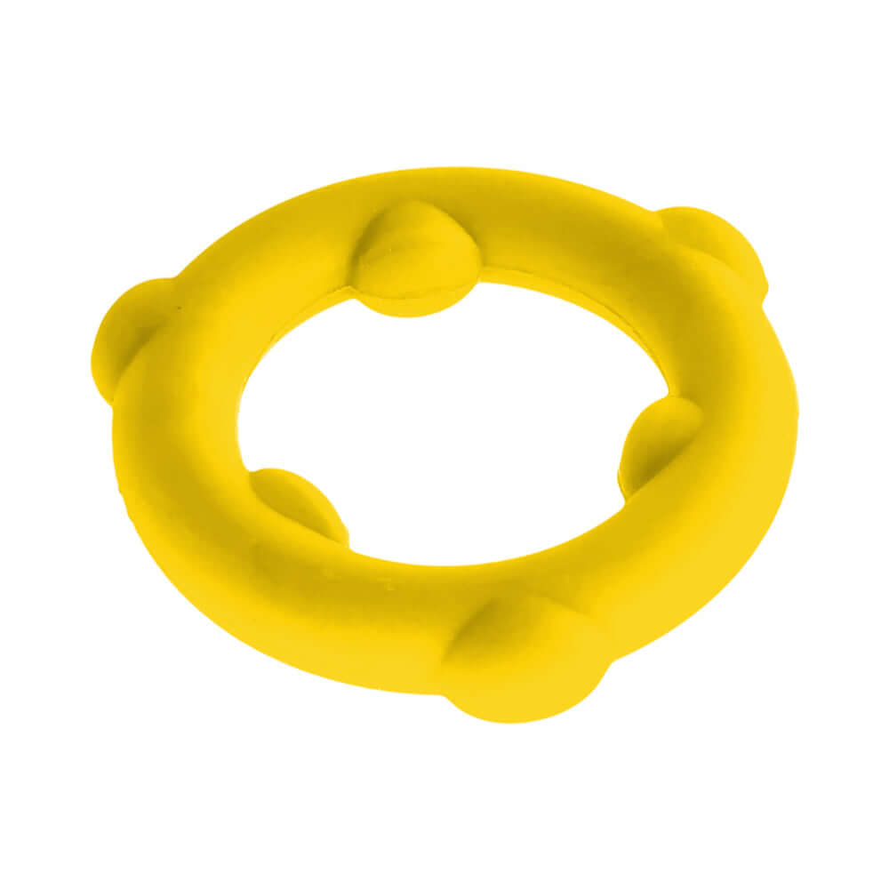 Oxballs Spinner Single Silicone Ring Yellow - durable, stretchy silicone cock ring for intense play.
