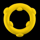 Oxballs Spinner Single Silicone Ring Yellow - durable, mega-stretch silicone cock ring for intense play.