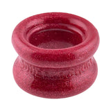 Oxballs Squeeze Short Ballstretcher Cherry Lips in a shiny red finish, designed for a secure fit and comfortable use.