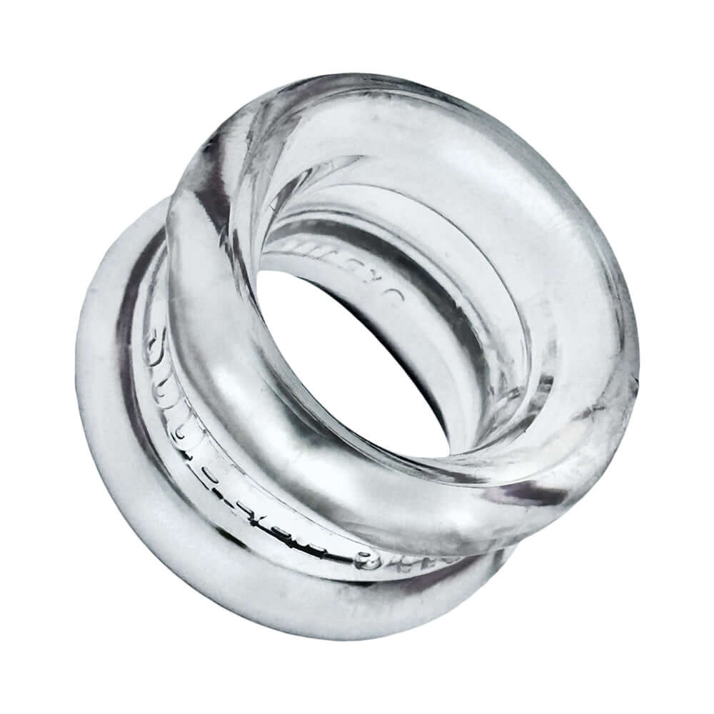 Oxballs Squeeze Short Ballstretcher Clear - transparent silicone ball stretcher for comfort and support.
