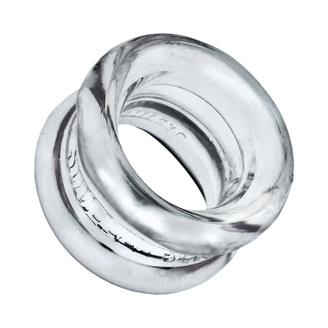Oxballs Squeeze Short Ballstretcher Clear - transparent silicone ball stretcher for comfort and support.