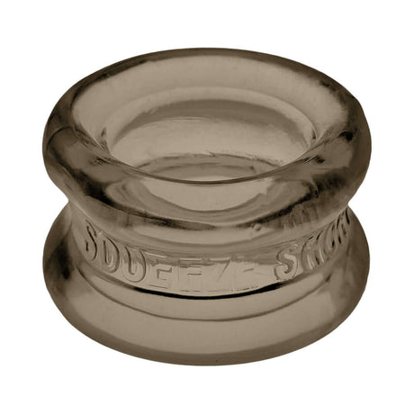 Oxballs Squeeze Short Ballstretcher Storm clear silicone ball stretcher for a secure stretch.
