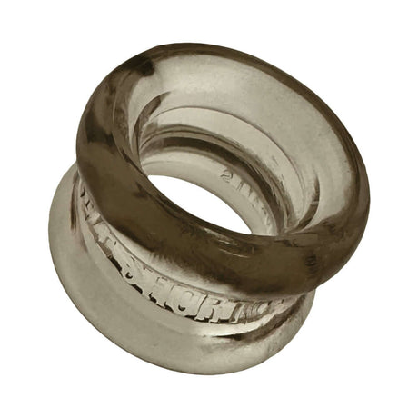 Oxballs Squeeze Short Ballstretcher Storm, a compact and stretchy silicone ball stretcher designed for comfort and security.