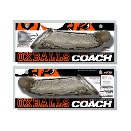 Oxballs Coach Cocksheath Storm packaging showcasing its realistic design and versatile fit.